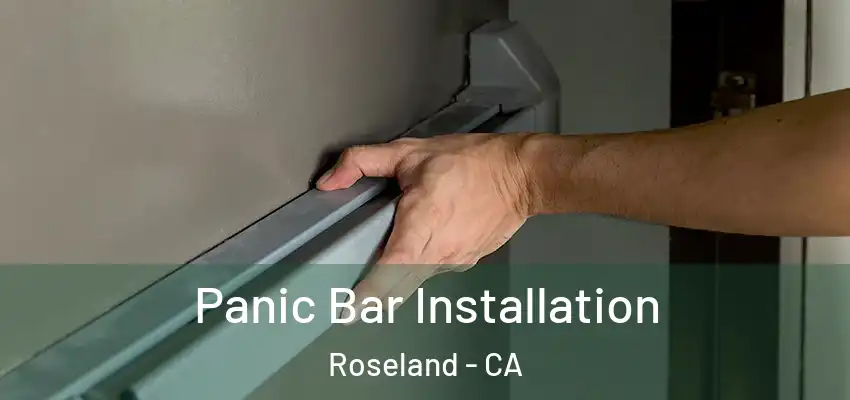 Panic Bar Installation Roseland - CA